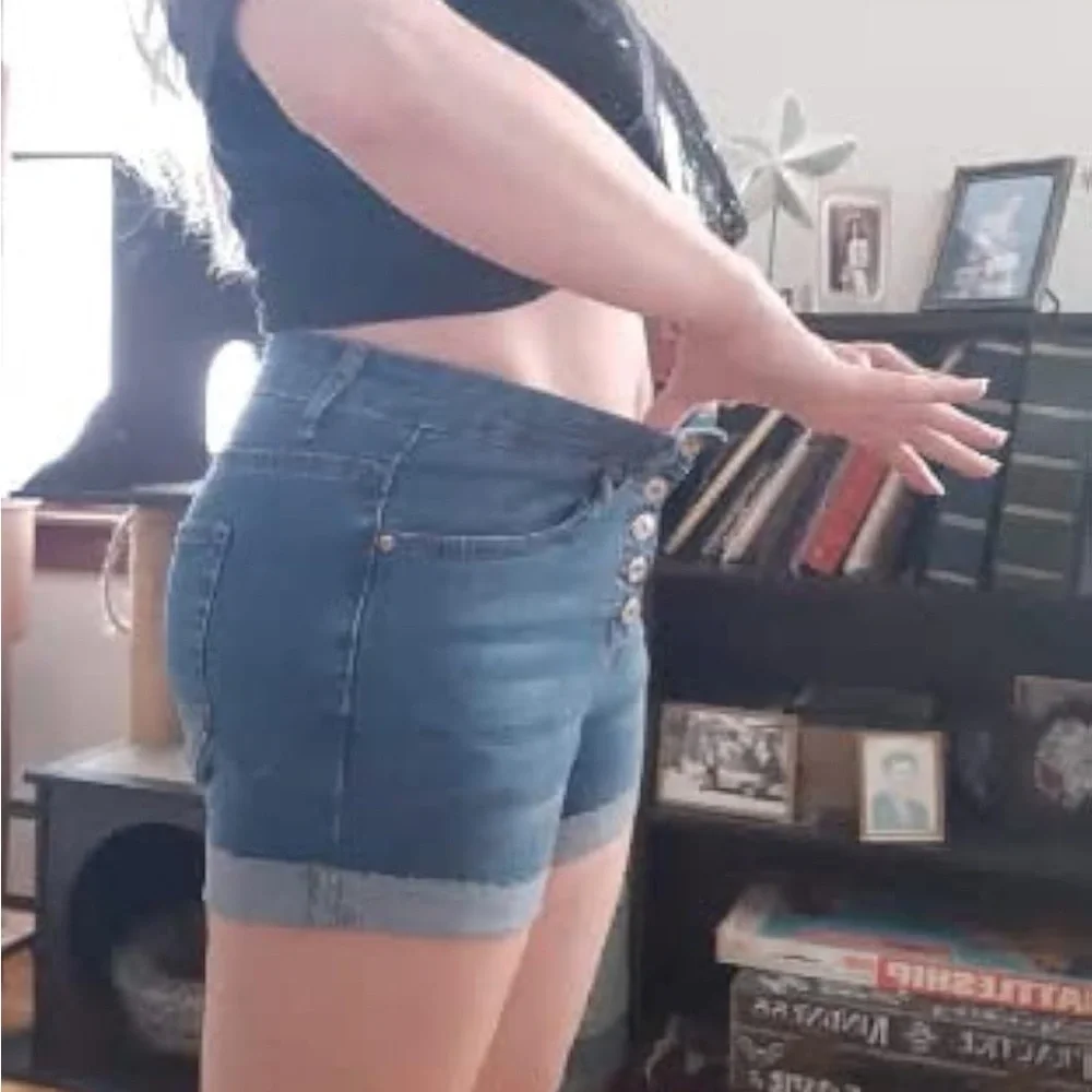 High waisted Jean shorts
